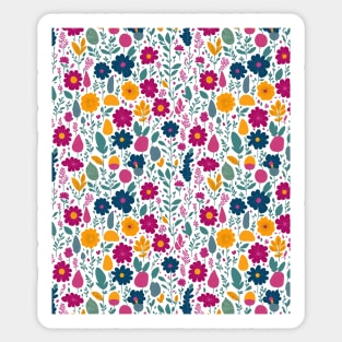 Floral Pattern Design Sticker